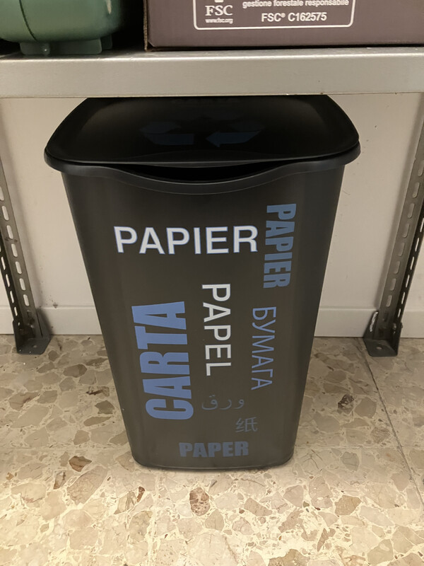 Paper waste bin